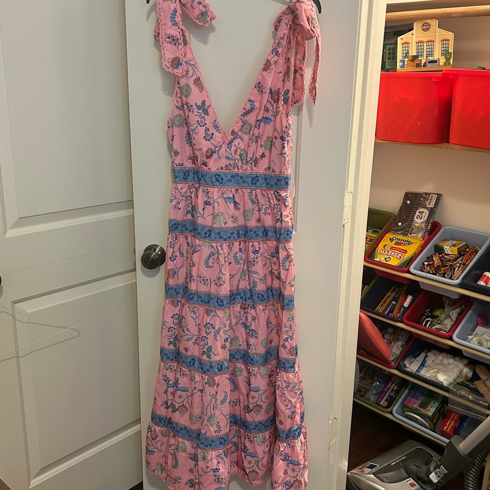 Floral Pink Maxi Dress